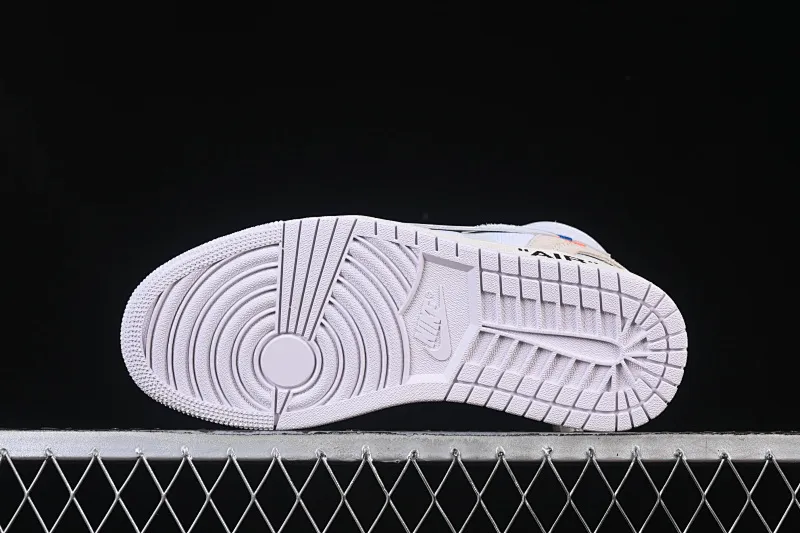 All categories Air Jordan Jordan series basketball shoes Air Jordan 1 High Pure original special offer Off White x Air Jordan OW AJ1 Joe 1 joint all-white high-top basketball shoes AQ0818-100